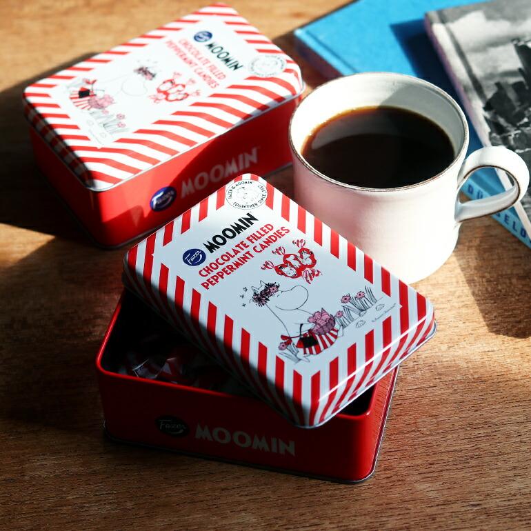 ムーミン チョコミント キャンディー 飴 チョコレート ギフト缶 バレンタイン プレゼント Fazer ファッツェル ムーミンマリアンヌ缶 ペパーミント | ブランド登録なし | 04