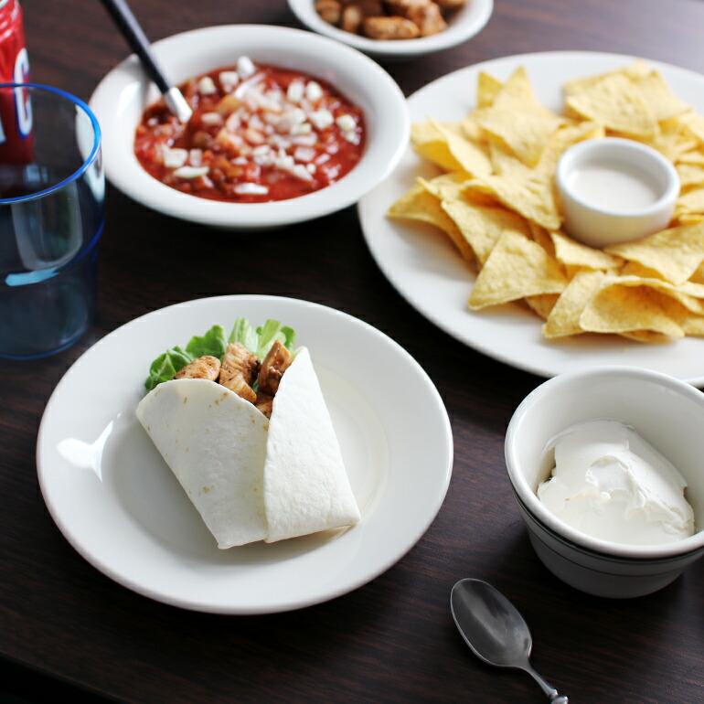 食器 アメリカ 平皿 デザート プレート 18cm ダイナー ウェア 業務用 Tuxton タクストン Eggshell Dessert Plate オフホワイト 磁器 | ブランド登録なし | 05