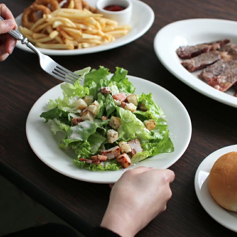 食器 アメリカ 平皿 サラダ プレート 23cm ダイナー ウェア 業務用 Tuxton タクストン Eggshell Salad Plate オフホワイト 磁器 | ブランド登録なし | 03