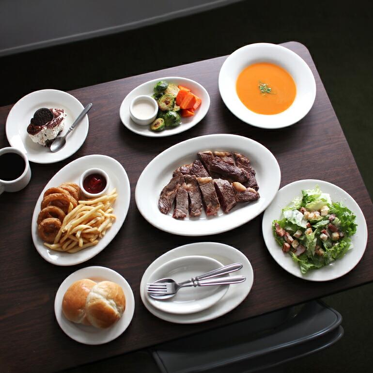 食器 アメリカ 平皿 サラダ プレート 23cm ダイナー ウェア 業務用 Tuxton タクストン Eggshell Salad Plate オフホワイト 磁器 | ブランド登録なし | 04