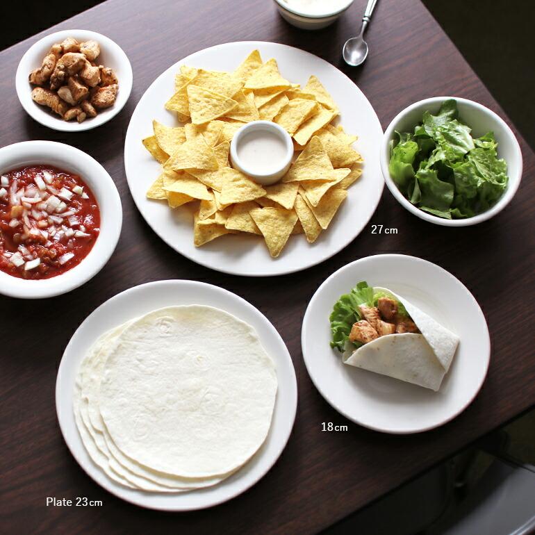 食器 アメリカ 平皿 サラダ プレート 23cm ダイナー ウェア 業務用 Tuxton タクストン Eggshell Salad Plate オフホワイト 磁器 | ブランド登録なし | 06