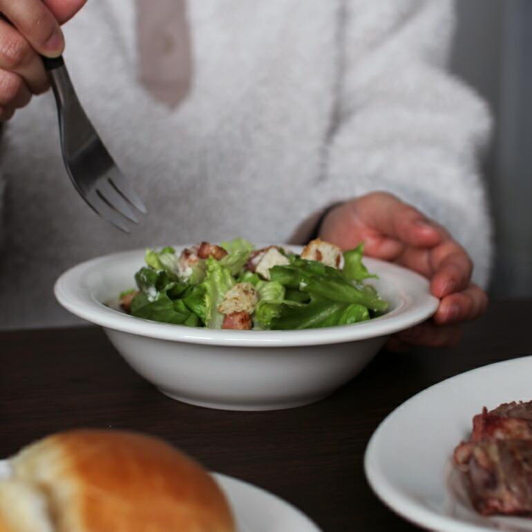 食器 アメリカ ボウル リム 17cm ダイナー ウェア 業務用 Tuxton タクストン Eggshell Shallow Bowl オフホワイト 磁器 | ブランド登録なし | 04