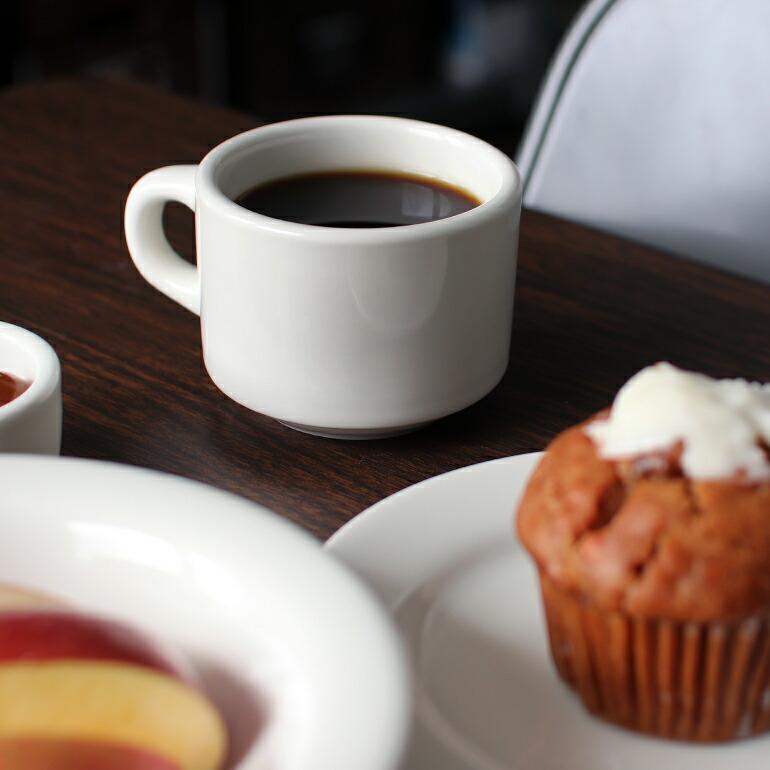 食器 アメリカ マグカップ スタッキング 200ml ダイナー ウェア 業務用 Tuxton タクストン Eggshell Stackable Cup オフホワイト 磁器 | ブランド登録なし | 05