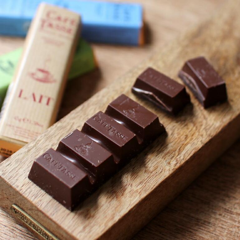 チョコレート ベルギー ギフト ミルクチョコ フレーバーチョコ Cafe-Tasse カフェタッセ 45g  バータイプ | CAFE-TASSE | 02