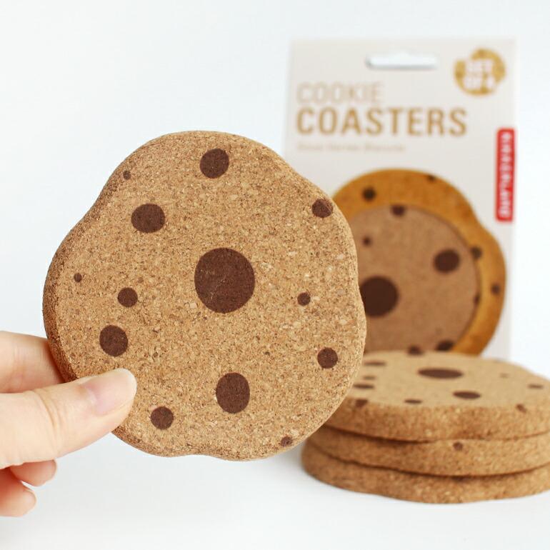 コースター おしゃれ コルク クッキー ギフト セット KIKKERLAND キッカーランド Cookie Coasters  4個入 | KIKKERLAND | 02