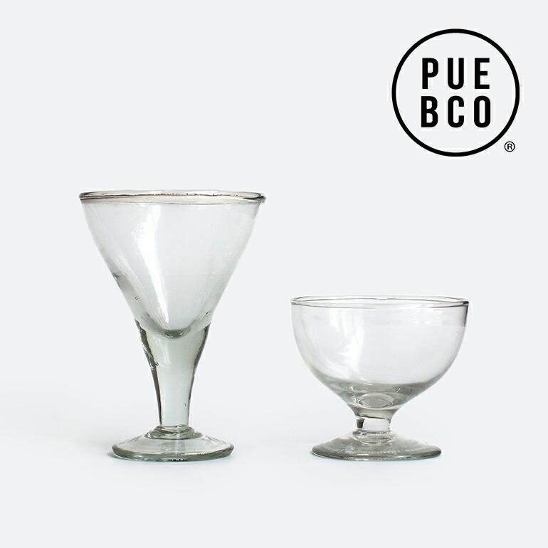 デザートカップ ガラス グラス PUEBCO プエブコ 手吹き ハンドメイド BLOW GLASS DESSERT CUP Round Triangle | PUEBCO