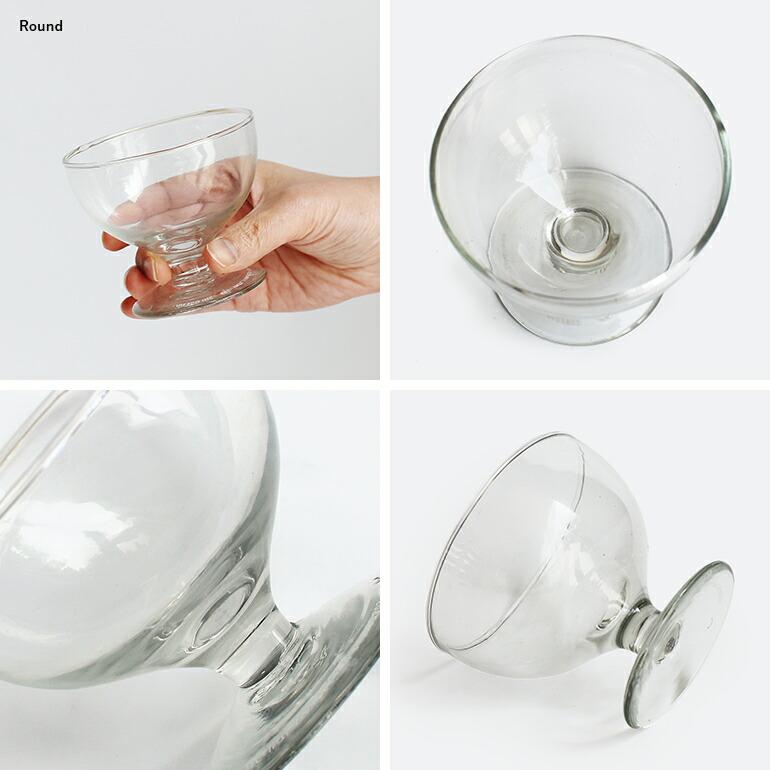 デザートカップ ガラス グラス PUEBCO プエブコ 手吹き ハンドメイド BLOW GLASS DESSERT CUP Round Triangle | PUEBCO | 04