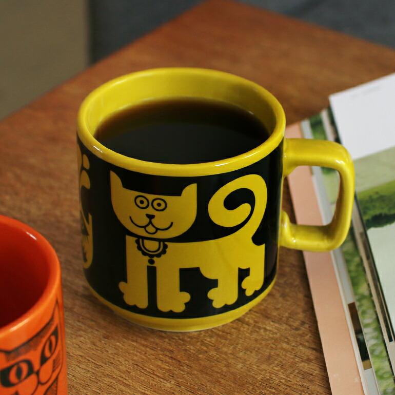 マグカップ 陶器 330ml 電子レンジ 食洗機 ホーンジー イギリス ミッドセンチュリー 復刻 レトロ ネコ 花 Magpie x HORNSEA マグパイ Hornsea Mug | ブランド登録なし | 08