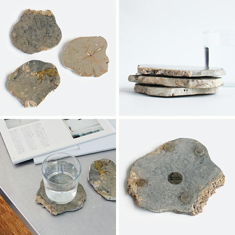 コースター 鉱物 おしゃれ amabro アマブロ 碧玉 アソート アクセサリートレイ インテリア グレー JASPER COASTER Gray | amabro | 02