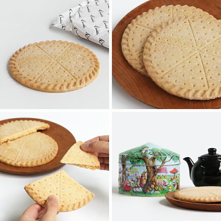 クッキー缶 ショートブレッド 焼き菓子 イギリス ギフト Churchill's チャーチル ウッドランドフェア缶 225g | Churchill's | 04