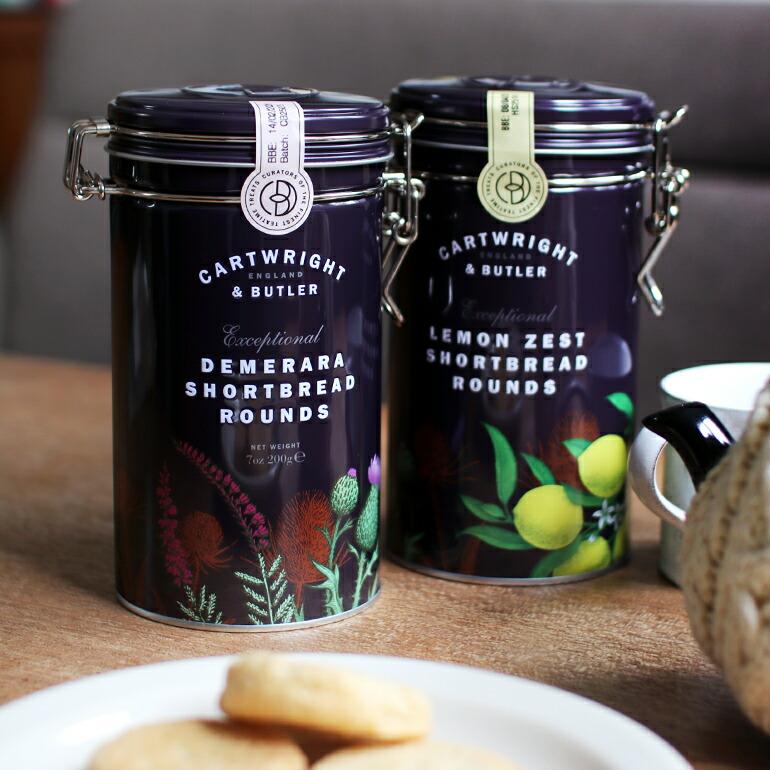 ショートブレッド クッキー缶 イギリス おしゃれ レモン ざらめ CARTWRIGHT&BUTLER カートライト＆バトラー ショートブレッド レモンゼスト/デメララ | CARTWRIGHT ＆ BUTLER | 03
