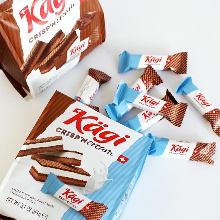 チョコ ウエハース Kagi カーギ スイス 個包装 ミニサイズ ギフト ミニウエハースバッグ ミルククリーム ダブルチョコ | Kagi | 04