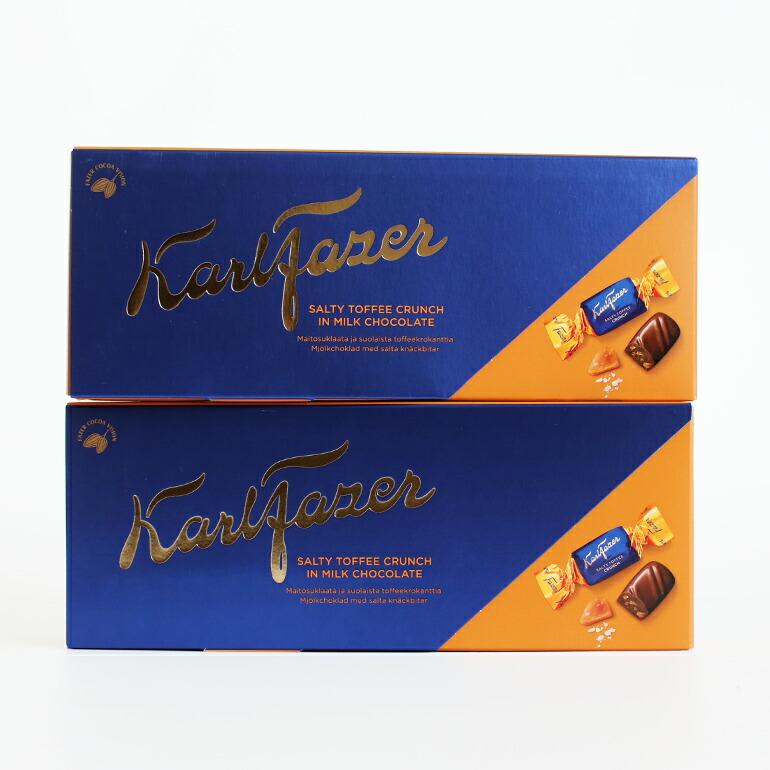 チョコレート ミルクチョコ プラリネ フィンランド バレンタイン ギフト 個装 Fazer ファッツェル ソルティトフィーチョコレートボックス | ブランド登録なし