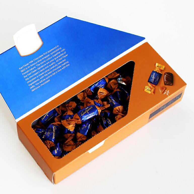 チョコレート ミルクチョコ プラリネ フィンランド バレンタイン ギフト 個装 Fazer ファッツェル ソルティトフィーチョコレートボックス | ブランド登録なし | 04