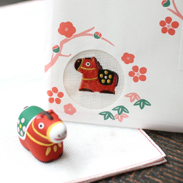 ふきん 干支 午 正月 2026年 中川政七商店 蚊帳ふきん 台ふきん クロス なかがわまさしちしょうてん 干支ふきん 午 (うま) | 中川政七商店 | 04