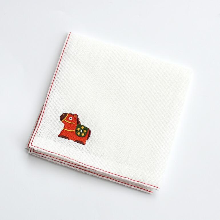 ふきん 干支 午 正月 2026年 中川政七商店 蚊帳ふきん 台ふきん クロス なかがわまさしちしょうてん 干支ふきん 午 (うま) | 中川政七商店 | 01