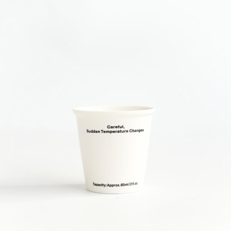 カップ エスプレッソ おしゃれ 紙コップ セラミック タンブラー 60ml プエブコ PUEBCO ノットペーパーカップ NOT PAPER CUP | PUEBCO