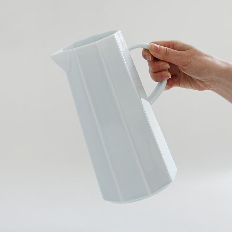 ピッチャー 水差し 1.7L 白磁 ファインポーセリン PUEBCO プエブコ ORIENTAL PITCHER 電子レンジ ホワイト シンプル おしゃれ | ブランド登録なし | 03