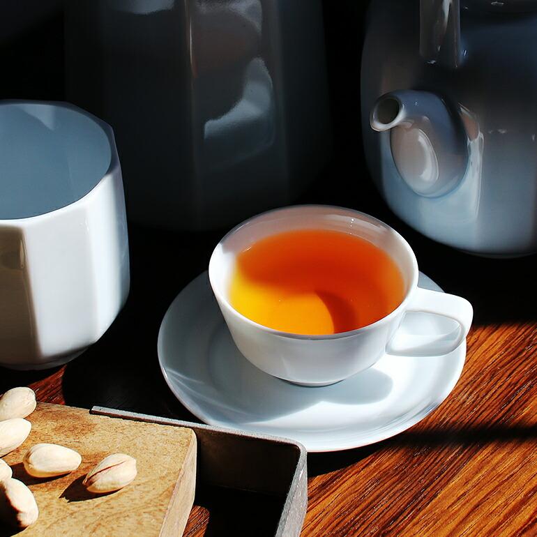 カップ＆ソーサー 白磁 ファインポーセリン PUEBCO プエブコ  ORIENTAL CUP & SAUCER 電子レンジ 食洗機対応 ホワイト シンプル おしゃれ | PUEBCO | 01