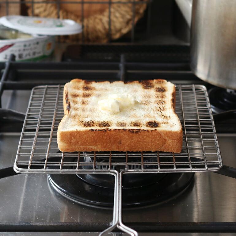 焼き網  ガスコンロ専用 ステンレス ベトナム 松野屋 まつのや 餅 食パン トースト 野菜 肉 野菜 キャンプ アウトドア | ブランド登録なし | 01