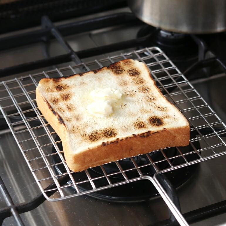 焼き網  ガスコンロ専用 ステンレス ベトナム 松野屋 まつのや 餅 食パン トースト 野菜 肉 野菜 キャンプ アウトドア | ブランド登録なし | 04