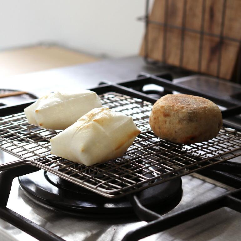 焼き網  ガスコンロ専用 ステンレス ベトナム 松野屋 まつのや 餅 食パン トースト 野菜 肉 野菜 キャンプ アウトドア | ブランド登録なし | 05