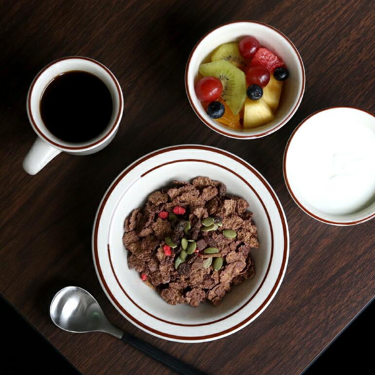 食器 アメリカ ボウル リム 17cm ダイナー ウェア 業務用 Tuxton タクストン ブラウンライン Bahamas Shallow Bowl | ブランド登録なし | 02