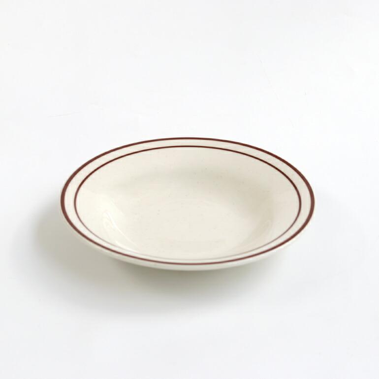 食器 アメリカ ボウル スーププレート 22cm ダイナー ウェア 業務用 Tuxton タクストン ブラウンライン Bahamas Soup Plate | ブランド登録なし