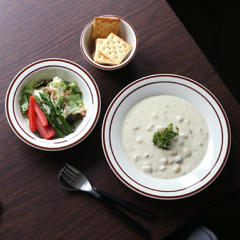 食器 アメリカ ボウル スーププレート 22cm ダイナー ウェア 業務用 Tuxton タクストン ブラウンライン Bahamas Soup Plate | ブランド登録なし | 04
