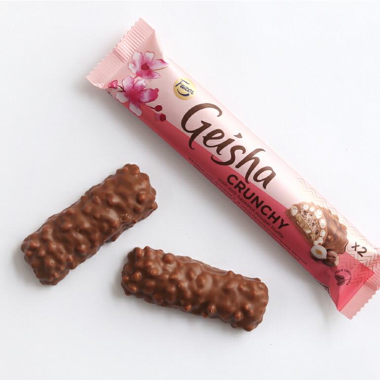 チョコレート フィンランド クランチ バー ミルクチョコ Fazer ファッツェル ゲイシャクランキーチョコレートバー (1本/2個入り) | ブランド登録なし