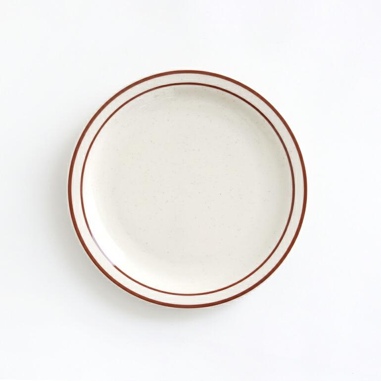 食器 アメリカ 平皿 サラダ プレート 23cm ダイナー ウェア 業務用 Tuxton タクストン ブラウンライン Bahamas Salad Plate | ブランド登録なし