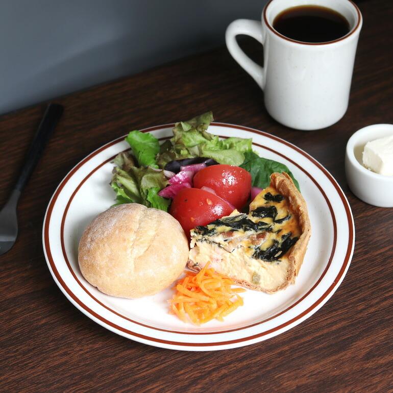食器 アメリカ 平皿 サラダ プレート 23cm ダイナー ウェア 業務用 Tuxton タクストン ブラウンライン Bahamas Salad Plate | ブランド登録なし | 03