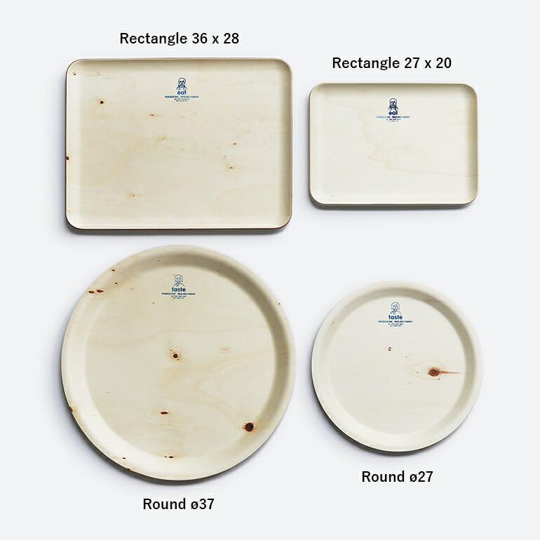 トレー お盆 木製 おしゃれ ラウンド 丸型 37cm PUEBCO プエブコ WOODEN TRAY Round Φ37 ウッドトレー | PUEBCO | 04