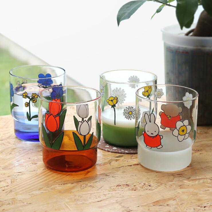 グラス カップ ミッフィー ディック・ブルーナ 耐熱ガラス スタッキング 300ml ボックス入り amabro アマブロ Dick Bruna×amabro FLOWER STACKING CUP | amabro | 01