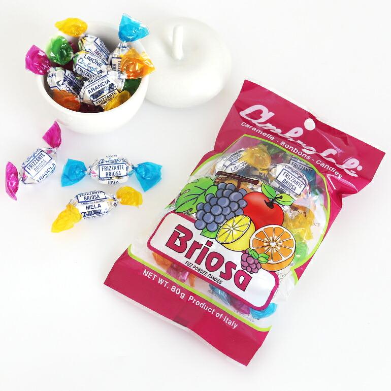 キャンディ 飴 輸入お菓子 イタリア フルーツラムネ入り おしゃれ 個包装 Ambrosoli アンブロッソリー フィズパウダー 袋入り 80g | ブランド登録なし | 03