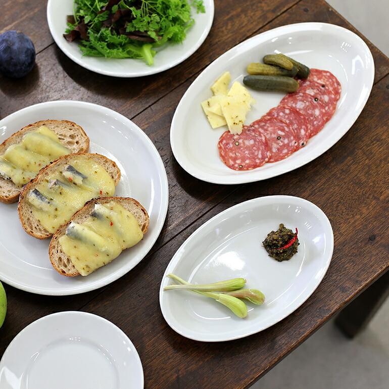 [10枚セット]サタルニア ローマ オーバルプレート 25cm イタリア製 平皿 Saturnia（サタルニア） 食器 オーバル ローマ イタリア 業務用 ローマ