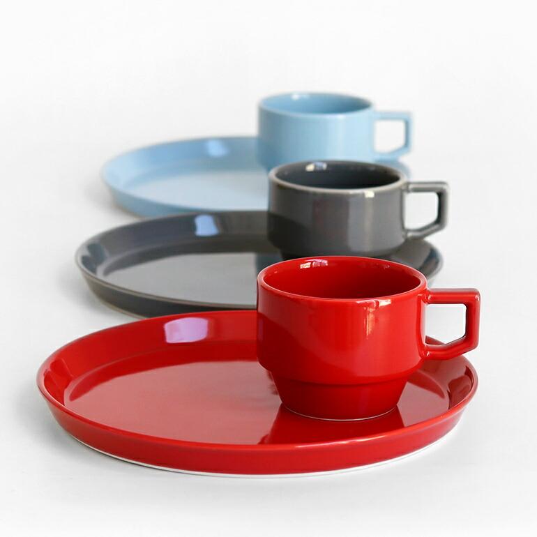 食器 プレート 平皿 波佐見焼 おしゃれ カラフル 22cm スタッキング 磁器 HASAMI ハサミ | HASAMI | 16