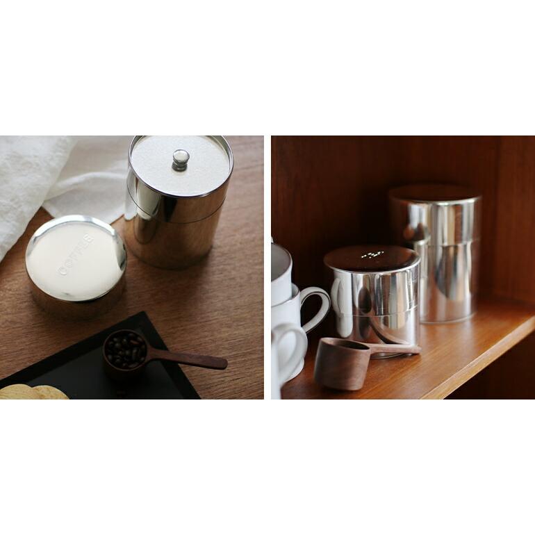 コーヒー缶 茶筒 キャディー缶 丸缶 ブリキ 紅茶 お茶 保存容器 容量200g 北欧 サンク CINQ | Cinq | 03