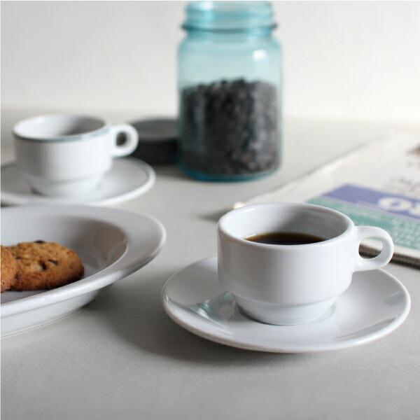 カップ＆ソーサー 磁器 ホワイト 80ml スタッキング シンプル スペイン製 業務用食器 エスプレッソカップ ポルバサル Porvasal | ブランド登録なし | 02