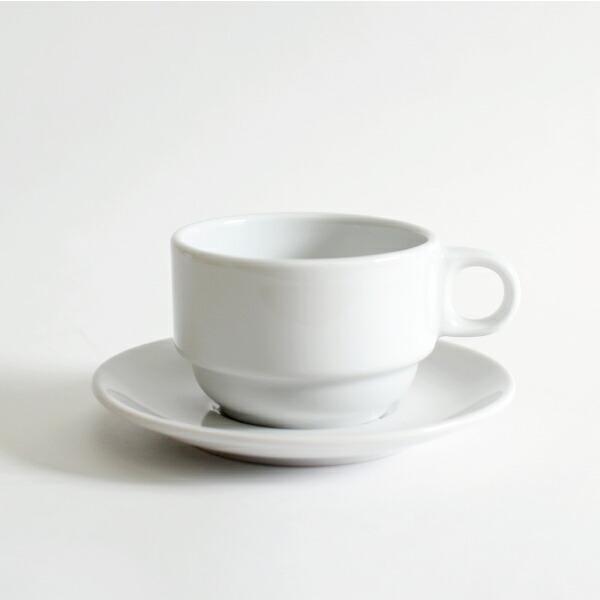 カップ＆ソーサー 磁器 ホワイト 150ml スタッキング シンプル スペイン製 業務用食器 エスプレッソカップ ポルバサル Porvasal | ブランド登録なし