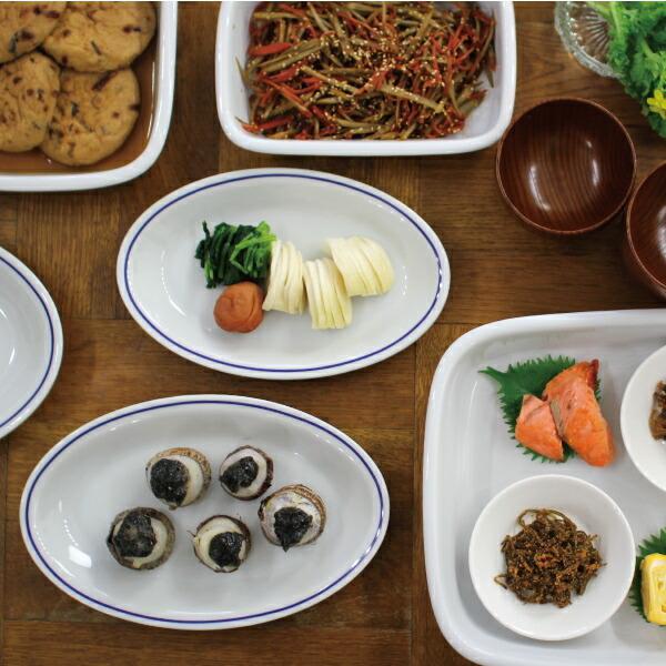 平皿 楕円 磁器 ホワイト シンプル イタリア製 業務用食器 Saturnia サタルニア ローマブルーライン オーバルプレート24cm | Saturnia | 02