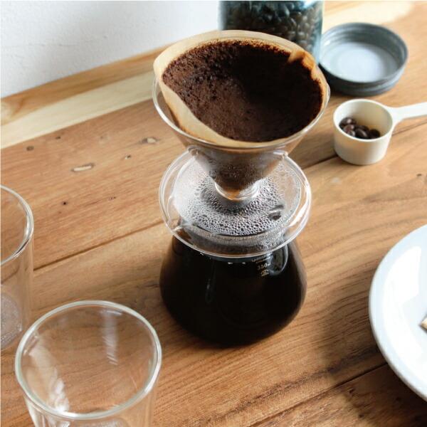 PUEBCO プエブコ GLASS COFFEE DRIPPER SET ガラスコーヒードリッパーセット 珈琲ドリッパー 350ml 円錐型 耐熱ガラス | PUEBCO | 02