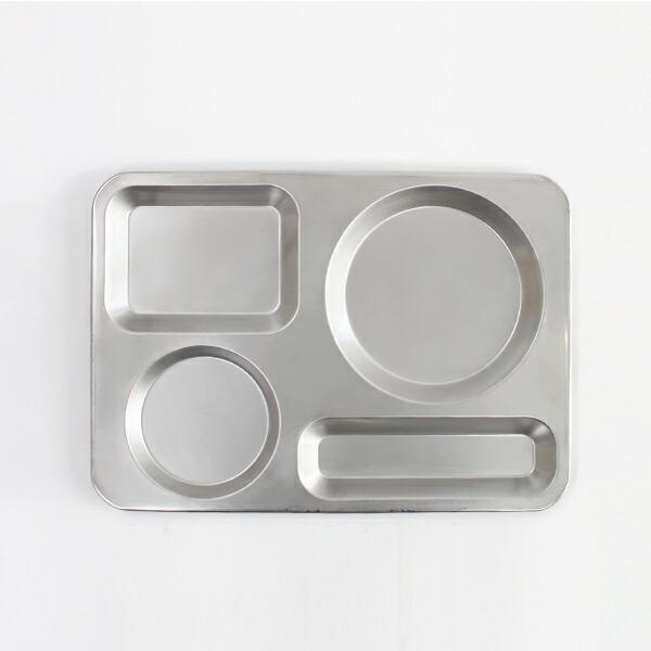 プレート ランチプレート 仕分け皿 カフェトレー ステンレス シンプル グローカルスタンダードプロダクツ Cafe Tray SH  シルバー | GLOCAL STANDARD PRODUCTS