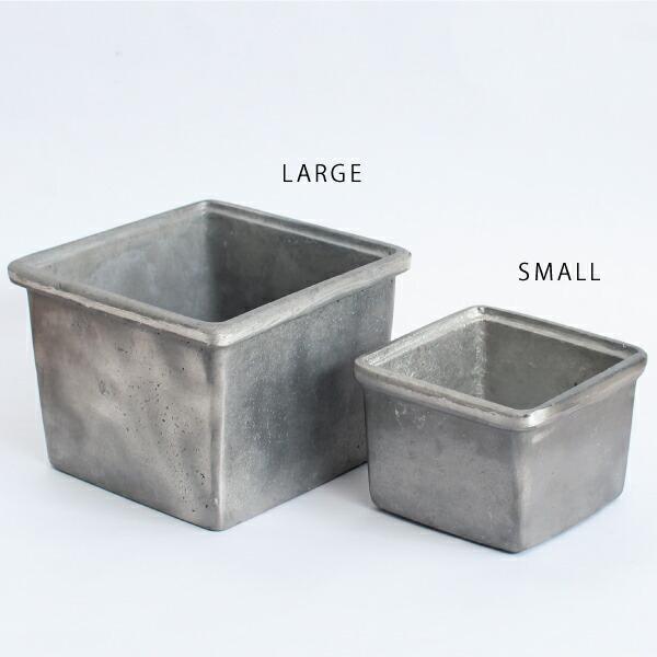 小物入れ 整理 収納 プランター ガーデニング 四角 ディスプレイ インダストリアル プエブコ PUEBCO アルミニウムポット S | PUEBCO | 01