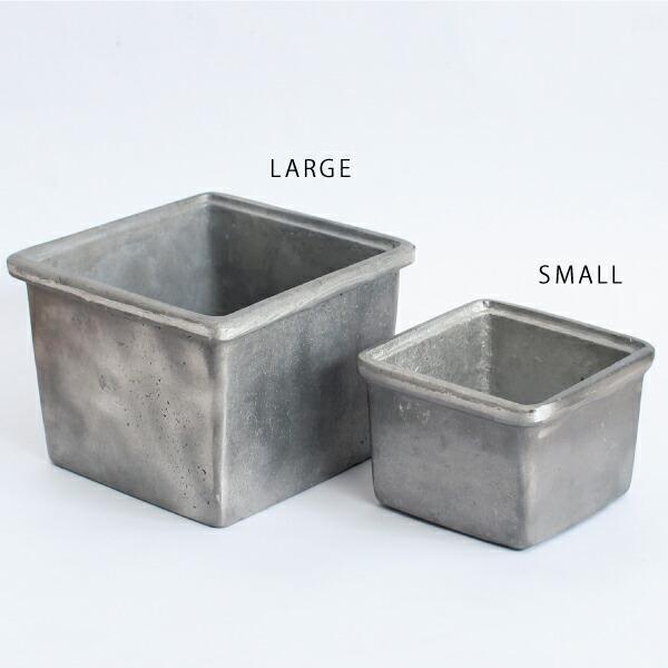 小物入れ 整理 収納 プランター ガーデニング 四角 ディスプレイ インダストリアル プエブコ PUEBCO アルミニウムポット L | PUEBCO | 01