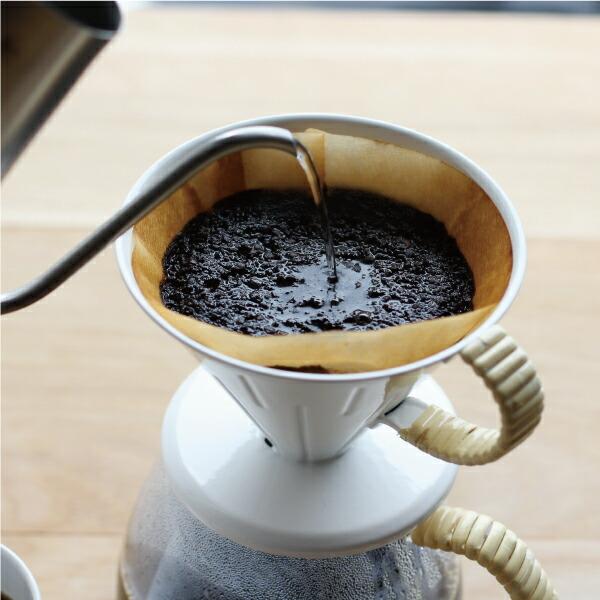 ドリッパー 一穴円錐型 1〜4杯分 琺瑯 ホーロー ラタン 籐 ホワイト ツバメ グローカルスタンダードプロダクツ 4.0 | GLOCAL STANDARD PRODUCTS | 02