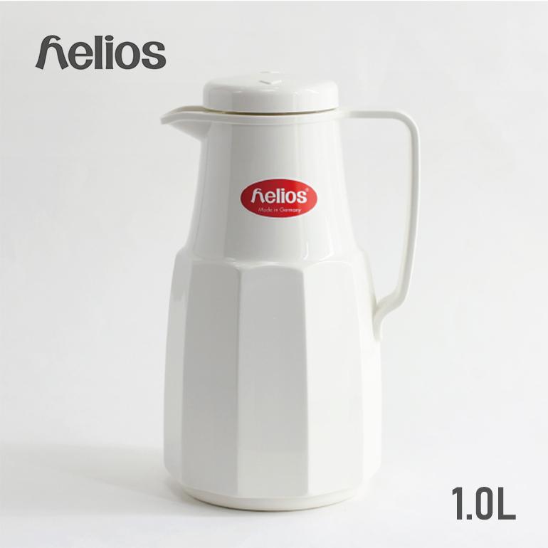 helios ヘリオス Basic(1.0L) ベーシック ホワイト ポット 魔法瓶 ジャグ 保温保冷 | helios（キッチン）