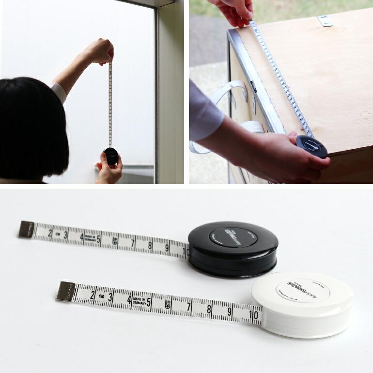 メジャー 巻尺 採寸 150cm おしゃれ ドイツ 裁縫 DIY コンパクト