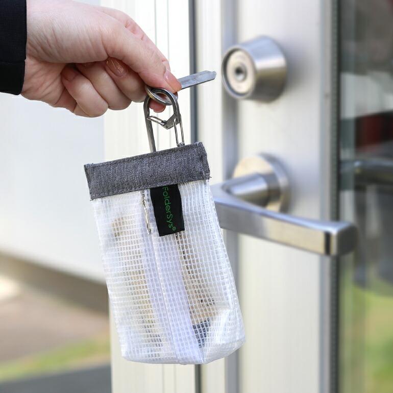 ポーチ マルチ スナップバッグ クリア ビニール A7 ばね口 おしゃれ