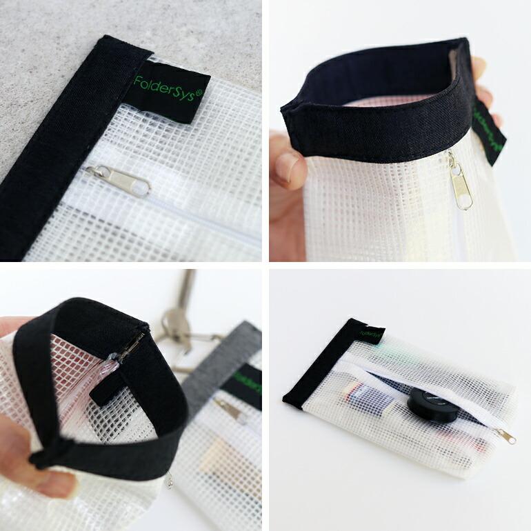 ポーチ マルチ スナップバッグ クリア ビニール A6 ばね口 おしゃれ